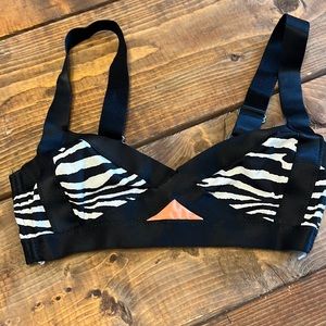 H&M zebra print bandage bra